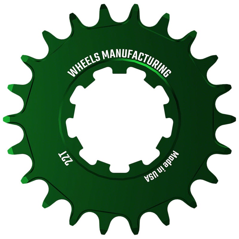 Wheels Manufacturing SOLO-SPEED Cog – 22t Fits SOLO-SPLINE SOLO-XD kits Green