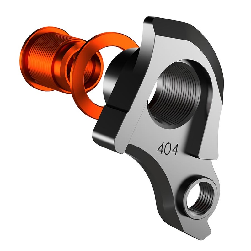 Wheels Manufacturing Universal Derailleur Hanger – 404-3 For Frames designed to accept SRAM UDH BLK/Orange