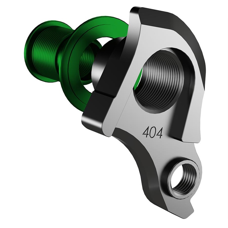 Wheels Manufacturing Universal Derailleur Hanger – 487-9 For Trek ABP MTB Frames designed to accept SRAM UDH BLK/Green