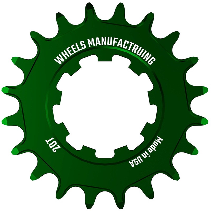 Wheels Manufacturing SOLO-SPEED Cog – 20t Fits SOLO-SPLINE SOLO-XD kits Green