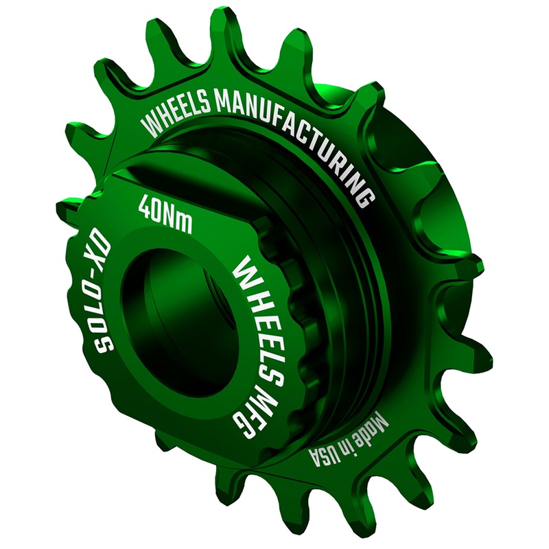 Wheels Manufacturing SOLO-XD XD/XDR Single Speed Conversion Kit – 18t For SRAM XD/XDR Freeubs Green