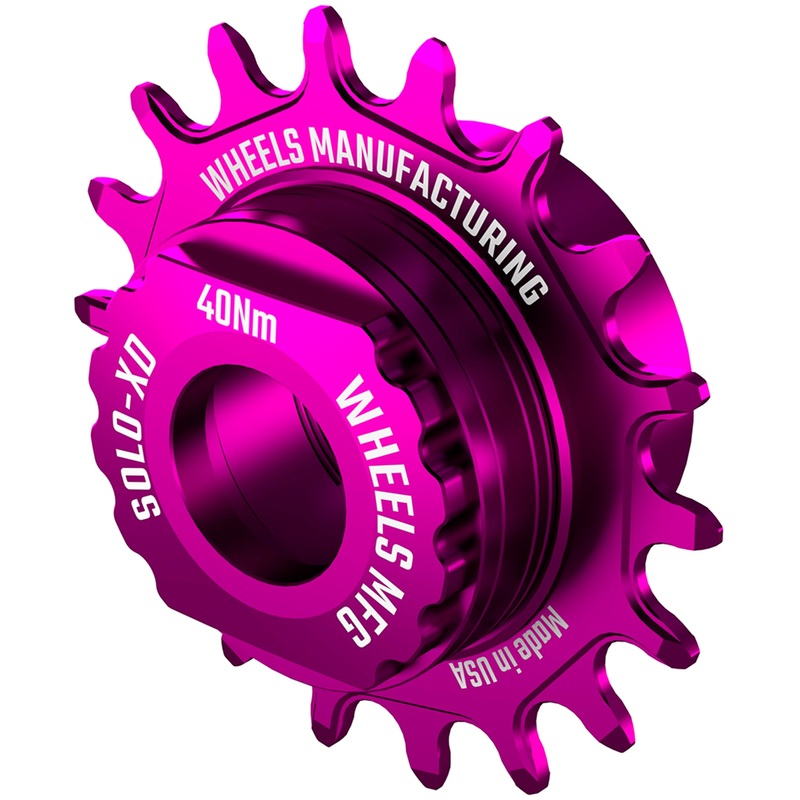 Wheels Manufacturing SOLO-XD XD/XDR Single Speed Conversion Kit – 18t For SRAM XD/XDR Freeubs Purple