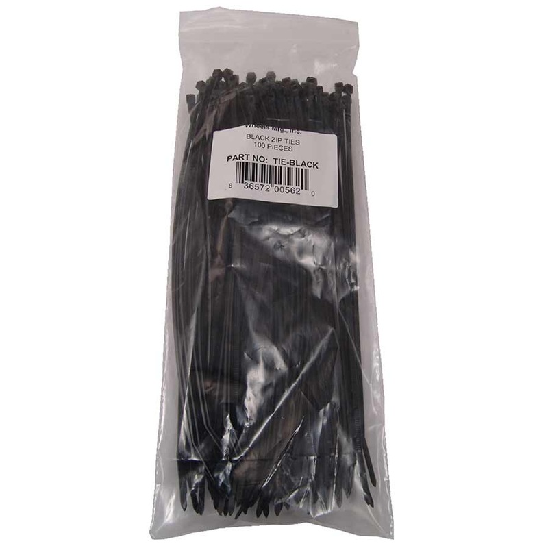 Wheels Manufacturing Zip Ties – Black 200 x 2.5mm 100ct