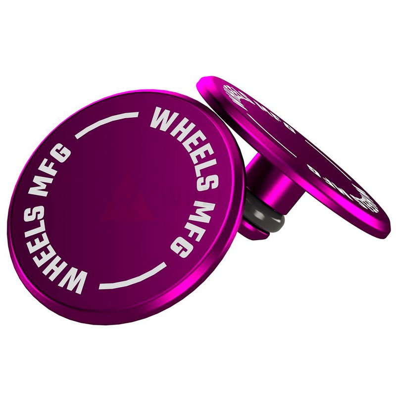 Wheels Mfg Thru-Axle Cap Set – Purple