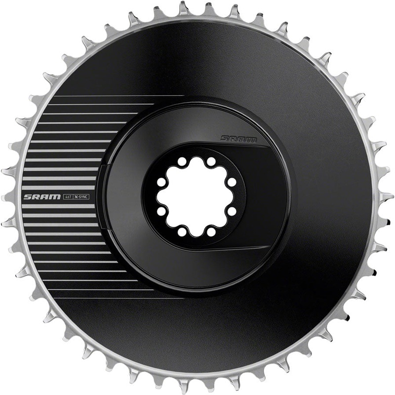 SRAM RED Aero X-Sync Direct Mount Chainring – 46t 12-Speed 8-Bolt Direct Mount 6.5mm Offet BLK E1