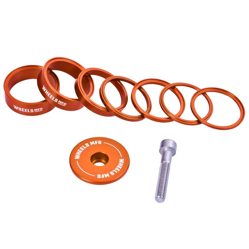 Wheels Manufacturing Essential StackRight Headset Spacer Kit – Orange