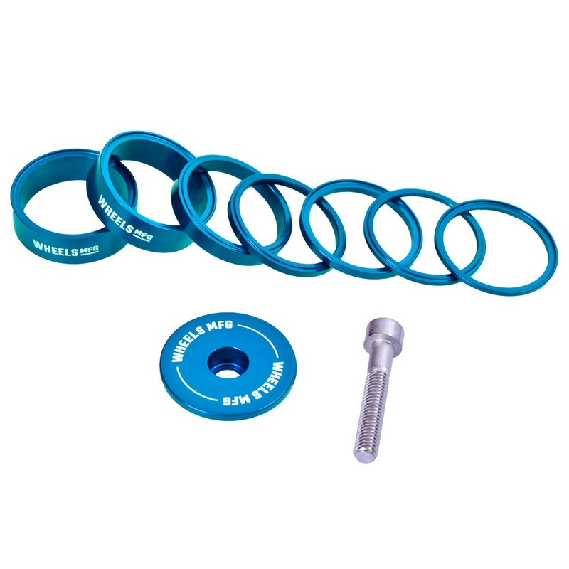 Wheels Manufacturing Essential StackRight Headset Spacer Kit – Teal