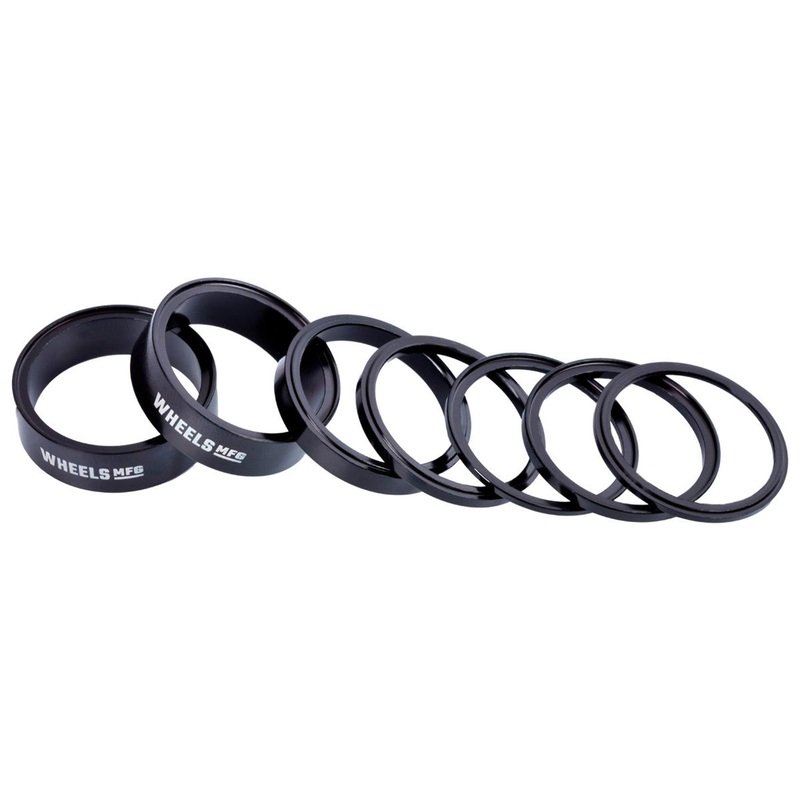 Wheels Manufacturing StackRight Headset Spacer Kit – Black