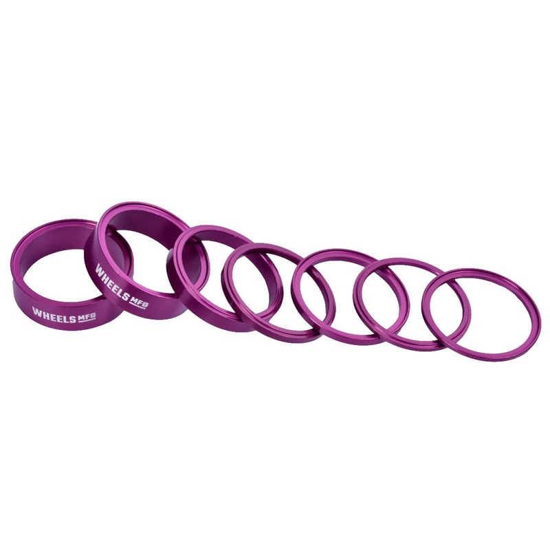 Wheels Manufacturing StackRight Headset Spacer Kit – Purple