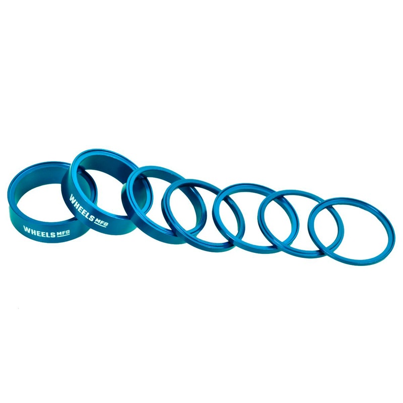 Wheels Manufacturing StackRight Headset Spacer Kit – Teal