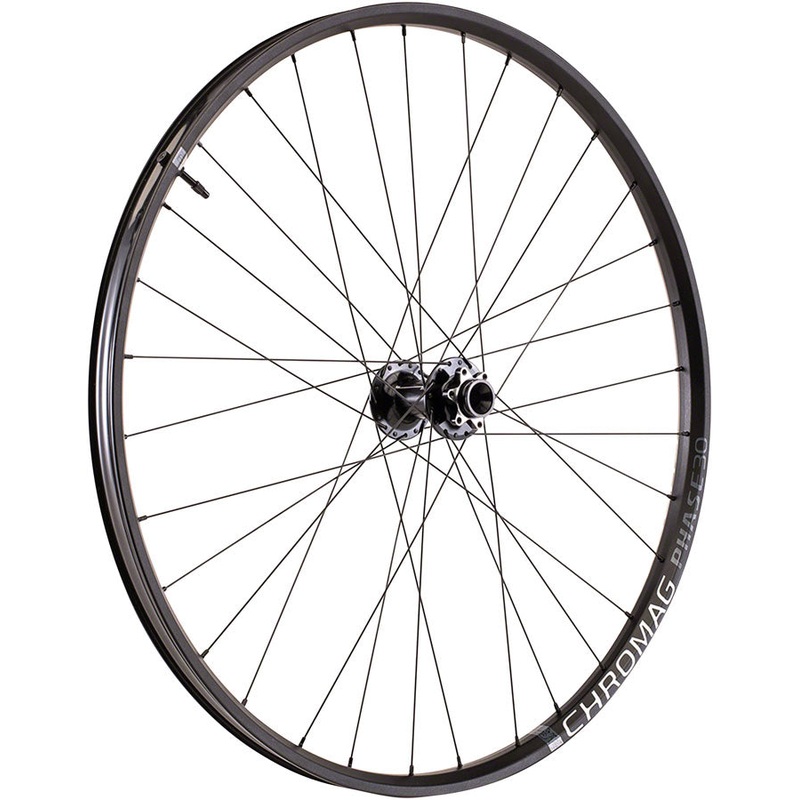 Chromag Phase30 Front Wheel – 29″ 15 x 110mm 6-Bolt Black