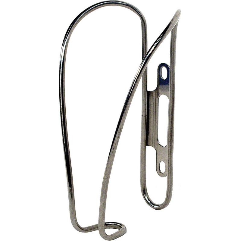 Velo Orange Moderniste Water Bottle Cage: Polished Stainless