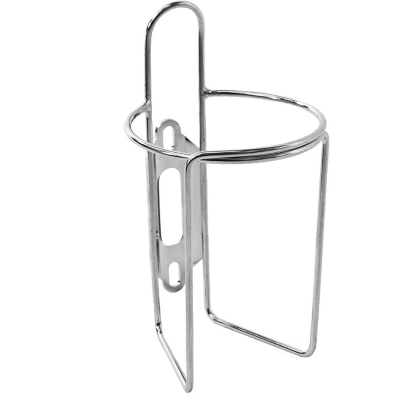 Velo Orange Retro Water Bottle Cage with Tab: Polish Stainless