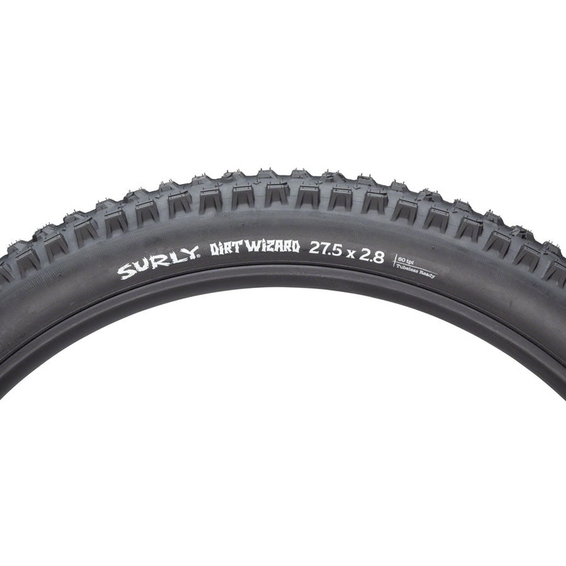 Surly Dirt Wizard Tire – 27.5 x 2.8 Tubless Folding Black 60tpi