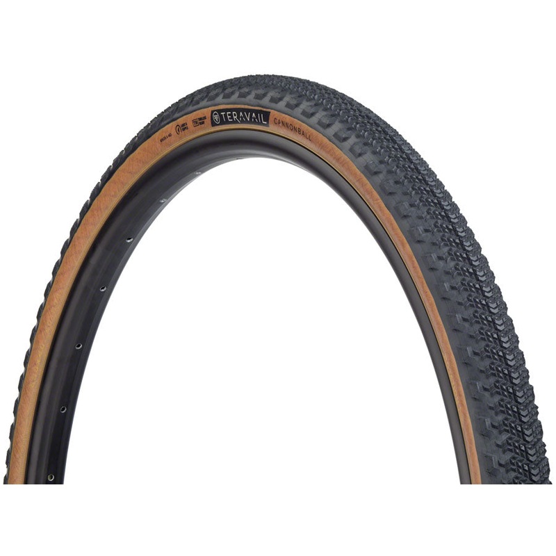 Teravail Cannonball Tire – 650b x 40 Tubeless Folding Tan Durable Fast Compound
