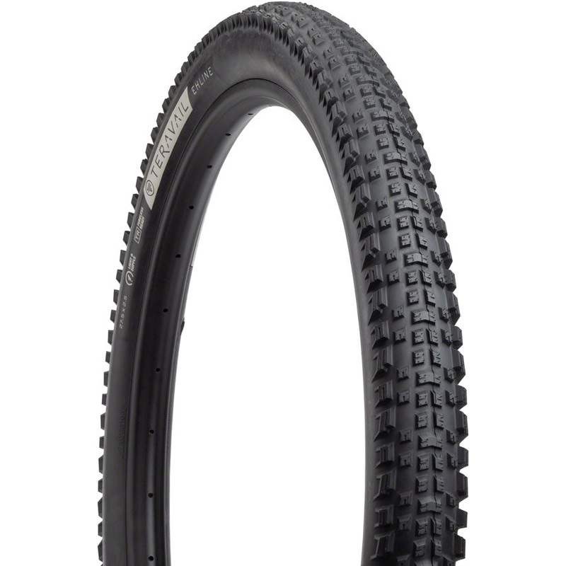 Teravail Ehline Tire – 27.5 x 2.5 Tubeless Folding BLK Durable Fast Compound