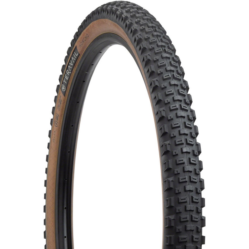 Teravail Honcho Tire – 29 x 2.4 Tubeless Folding Tan Durable Grip Compound