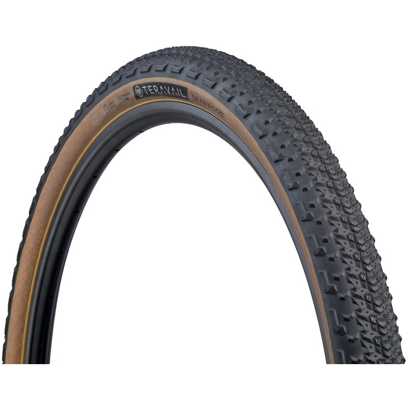 Teravail Sparwood Tire – 29 x 2.2 Tubeless Folding Tan Durable 60tpi Fast Compound