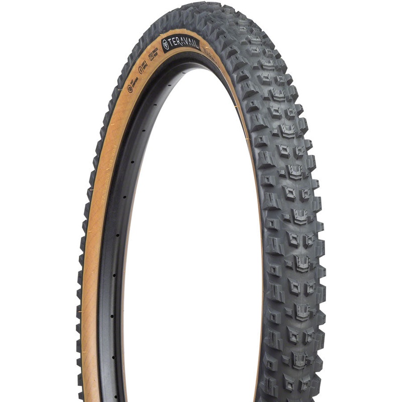 Teravail Warwick Tire – 27.5 x 2.5 Tubeless Folding Tan Light Supple Fast Compound