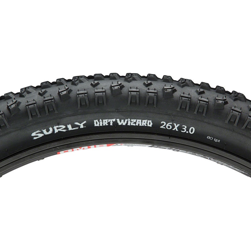Surly Dirt Wizard Tire – 26 x 3.0 Tubeless Folding Black 60tpi