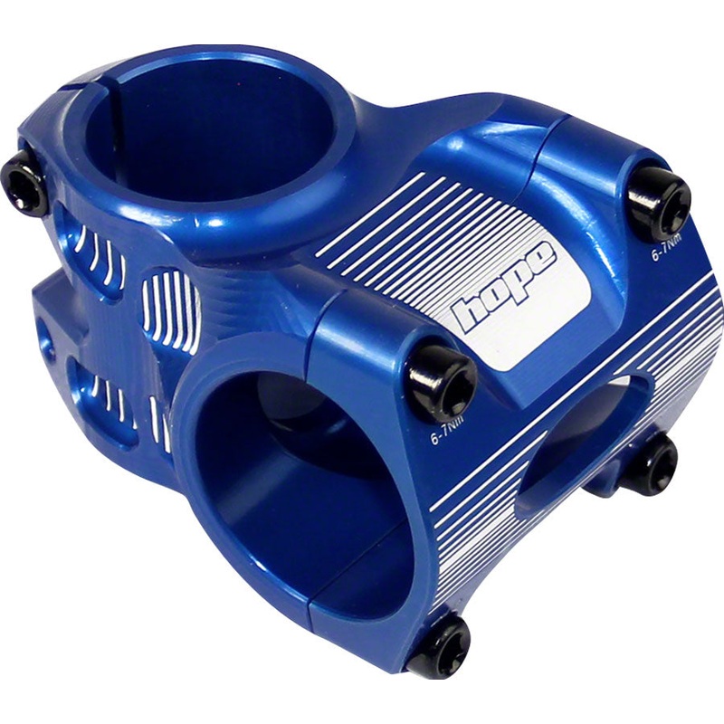 Hope AM/Freeride Stem – 35mm 31.8 Clamp +/-0 1 1/8″ Aluminum Blue