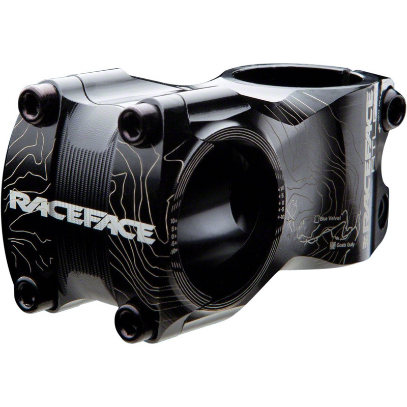 RaceFace Atlas Stem – 50mm 31.8 Clamp +/-0 1 1/8″ Aluminum Black