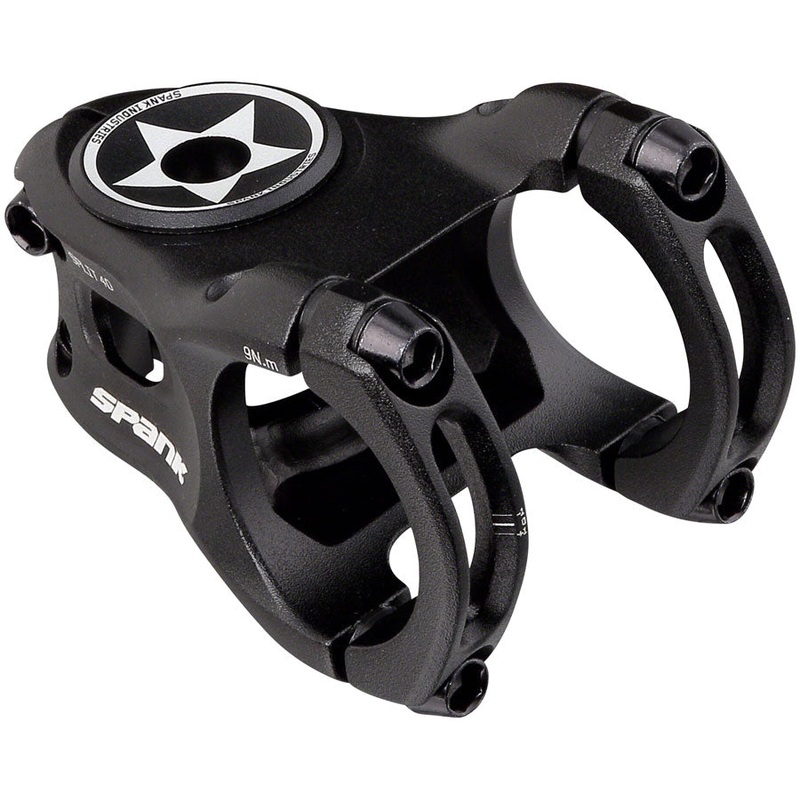 Spank Split 35 Stem – 40mm 35 Clamp +/-0 1 1/8″ Aluminum Black