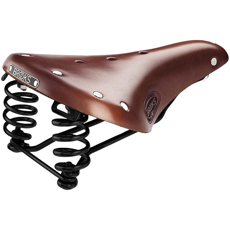 Brooks Flyer Saddle – Steel Antique Brown Short