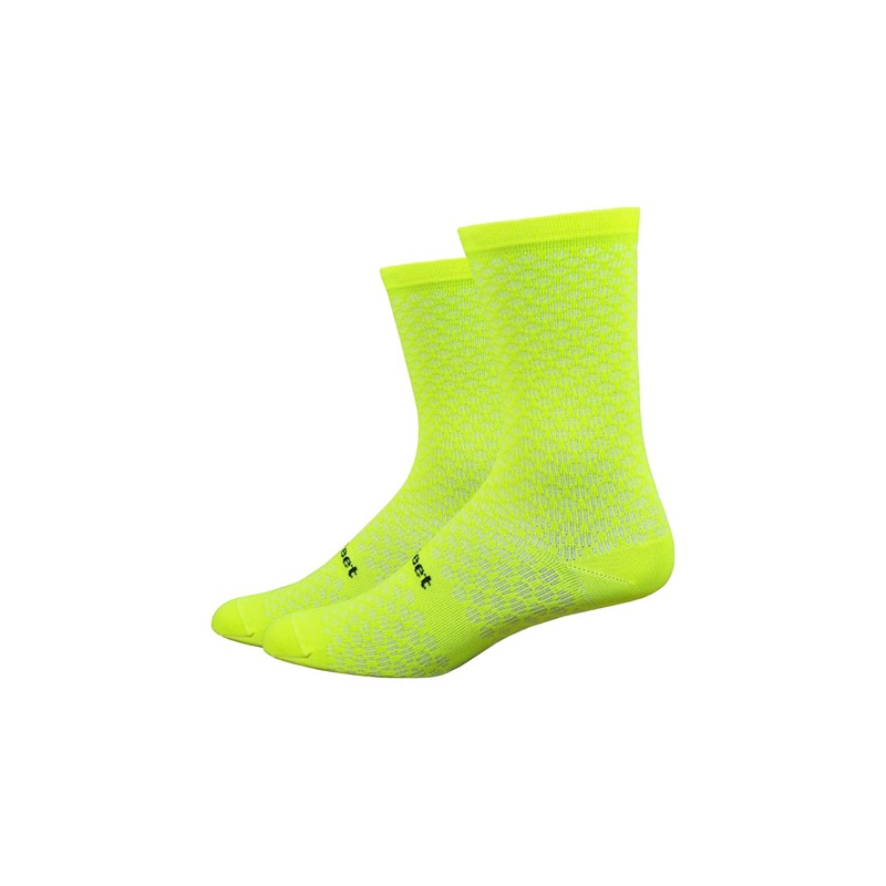 DeFeet Evo 6″ Mont Ventoux Socks Hi-Vis Yellow XL