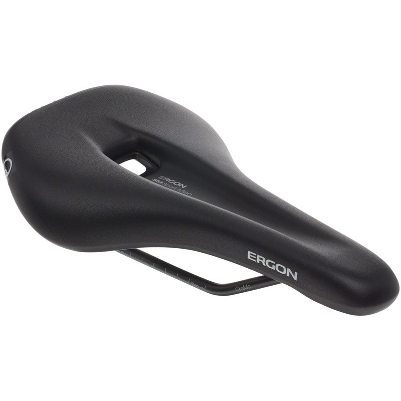 Ergon SM Sport Saddle – Chromoly Black Mens Medium/Large