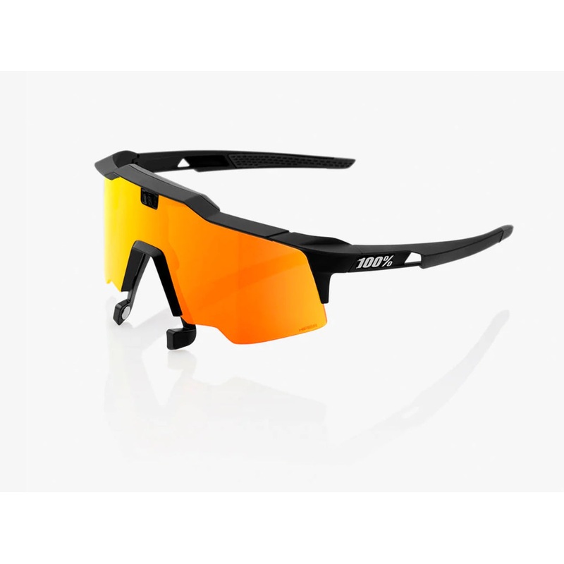 100% SpeedCraft AIR- Soft Tact Black HiPER Red Multilayer Mirror