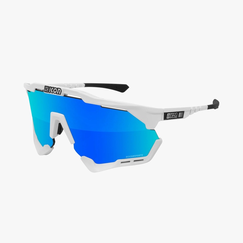 SCICON AEROSHADE  XL White Glossy / White Fender / Multimirror Blue