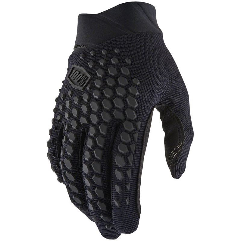 100% Geomatic Gloves – Full Finger Black/Charcoal Small