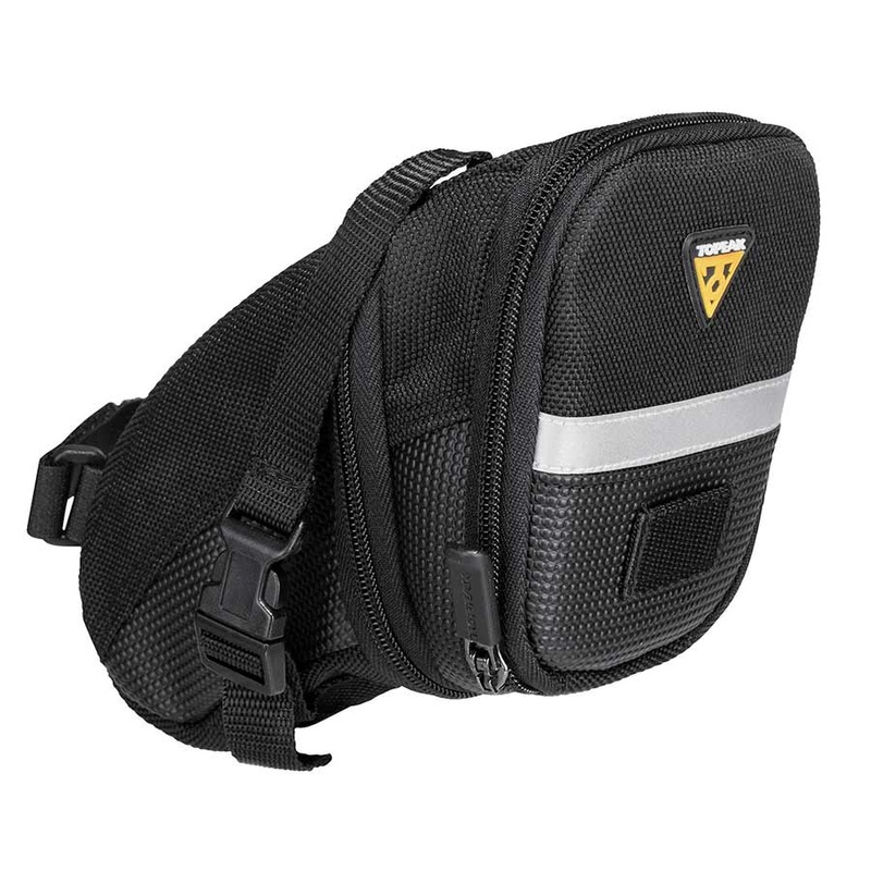 Topeak Aero Wedge Seat Bag – Strap-on Medium Black