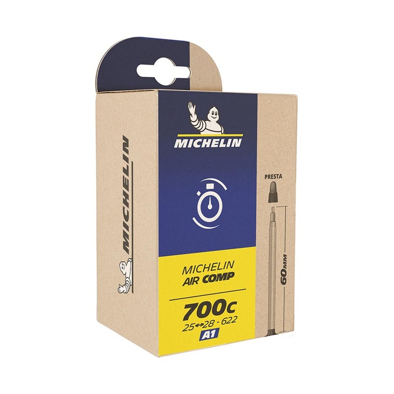 Michelin Aircomp Ultralight Butyl Tube Presta 700C 48mm 26-32C