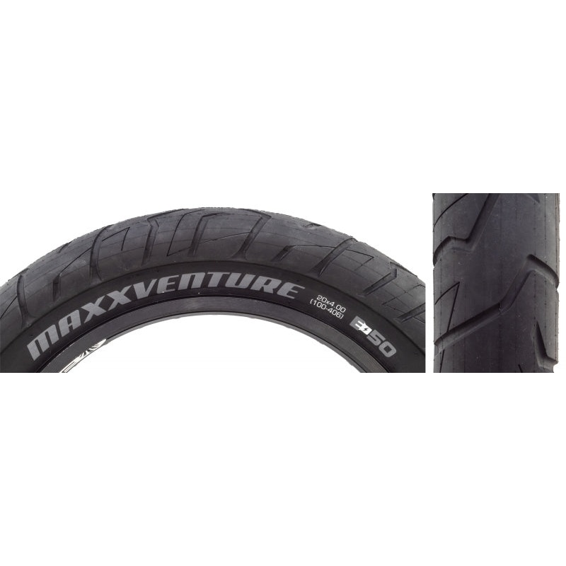 Maxxis MaxxVenture Tire – 20 x 4.00 Clincher Wire Black Ebike E-50