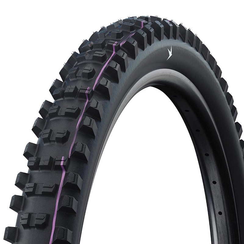 Schwalbe Shredda Mountain Tire 27.5×2.50 Folding Tubeless Ready Addix Ultra Soft Gravity Pro – Radial 67TPI Black