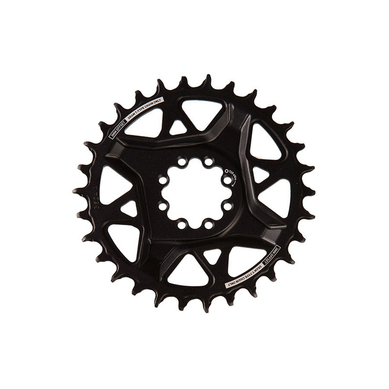 SRAM S1000 Eagle T-Type Direct Mount Chainring – 30t 12-Speed 8-Bolt Direct Mount 3mm Offset Aluminum BLK