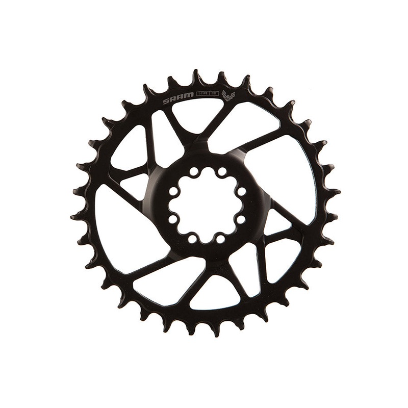 SRAM S1000 Eagle T-Type Direct Mount Chainring – 32t 12-Speed 8-Bolt Direct Mount 3mm Offset Steel BLK