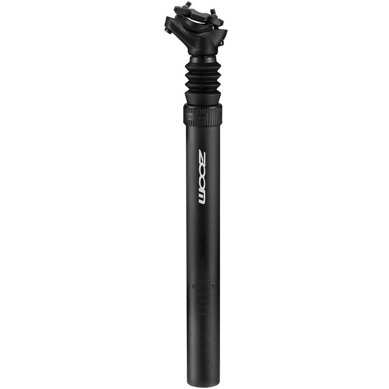 Zoom 15mm Offset Suspension Seatpost – 27.2 x 350mm, Anodized Black