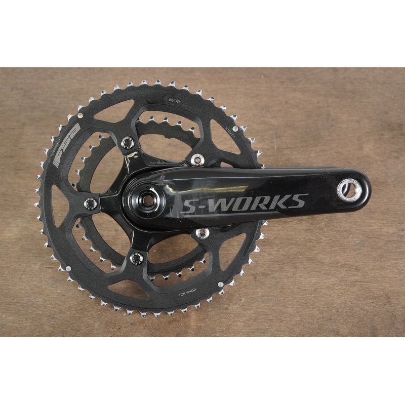 172.5mm 52/36T BB30 Specialized S-WORKS Dual Power Meter Carbon Road Crankset