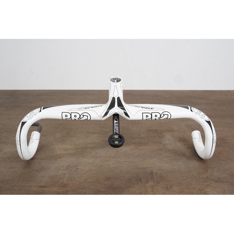 44cm 100mm PRO Stealth EVO Carbon Compact Barstem + Mount 1 1/8″