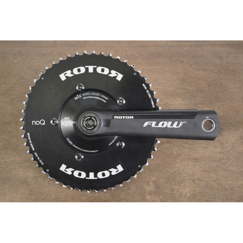 170mm 52/34T BB30 Rotor Flow INpower NoQ Rings Aero Power Meter Crankset