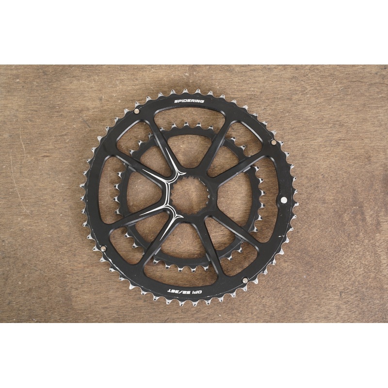 52/36T Cannondale Spidering OPI 8-Arm Chainrings For Cannondale Si Hollowgram