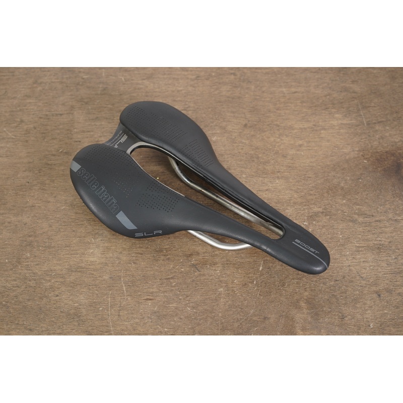 145mm Selle Italia SLR Superflow Boost Titanium Rail Road Saddle 170g
