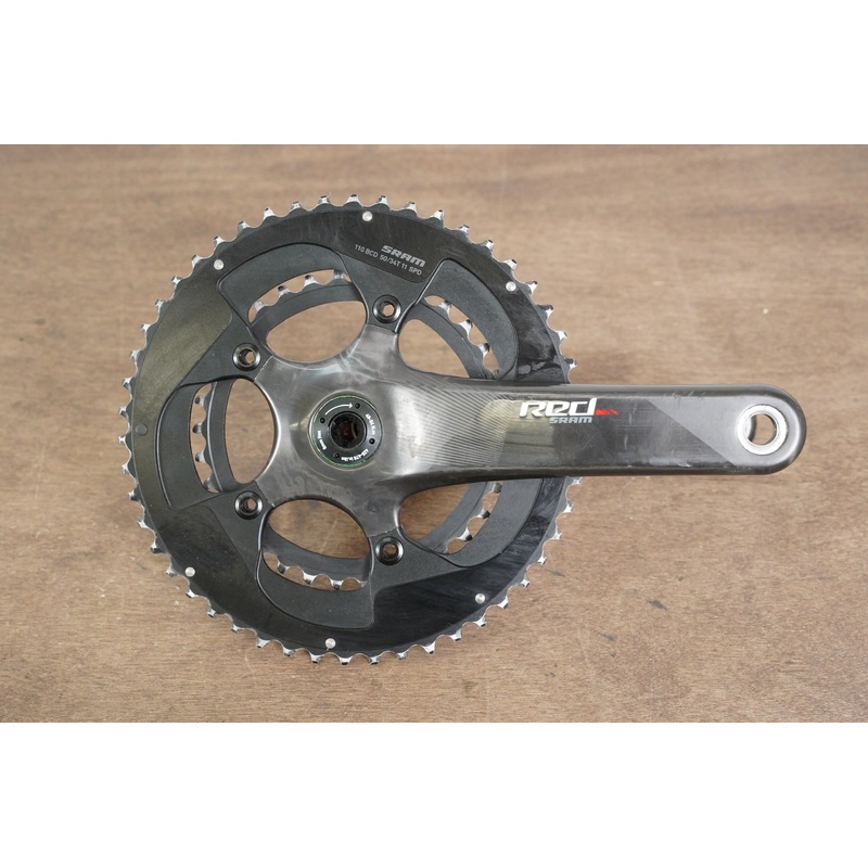 172.5mm 50/34T BB30 SRAM Red 22 Carbon Crankset
