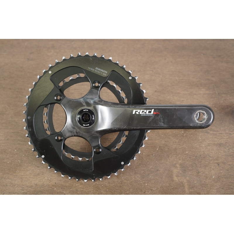 175mm 50/34T BB30 SRAM Red 22 Carbon Crankset