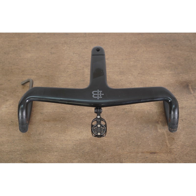 38cm 130mm -6 Degree Black Inc. Carbon Barstem Handlebar + Mount 1 1/8″