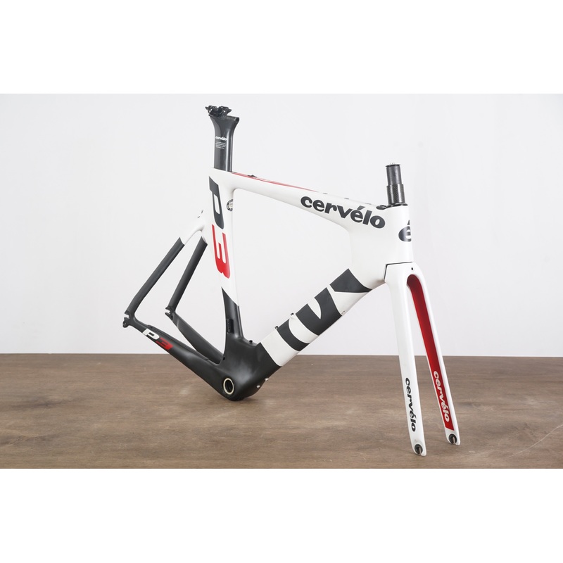 54cm Cervelo P3 Carbon Aero Rim Brake TT Triathlon Frameset