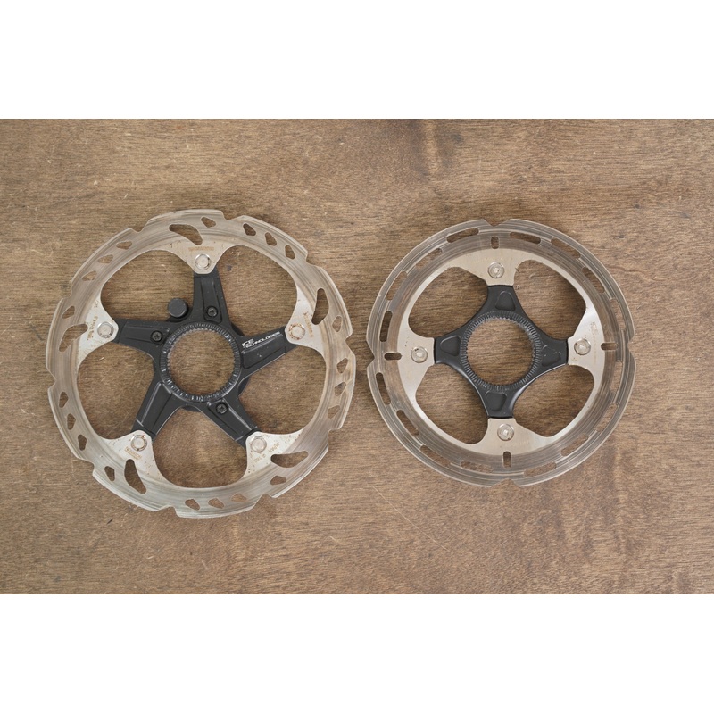 (2) 140/160mm Shimano SM-RT500/RT-EM800 Center Lock Disc Brake Rotors